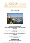 Carte Divers