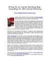 Writing For an Internet Marketing Blog 