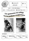 Journal du collège Montaigu (par la classe Mozart) page 1