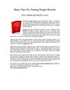 Basic Tips For Dating Single Women
