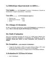 Chiffres cles Bibliotheque departementale