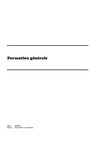 Cours de Formation Générale (PE1 IUFM Orléans)