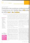 Evaluation des pratiques pro, l'experience de l'ordre des IDE du Quebec