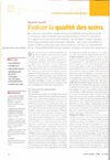 Evaluer la qualité des soins