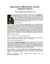 Apartment & Multifamily Lender Valuation Ratios