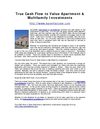 True Cash Flow to Value Apartment & Multifamily Investments
