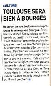 Revue de presse Bourges