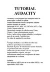 TUTORIAL AUDACITY