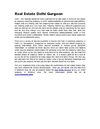 Real Estate Gurgaon