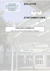 Bulletin d'information n°4 du Collège Gambetta