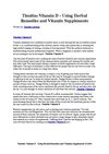 Tinnitus Vitamin D - Using Herbal Remedies and Vitamin Supplements