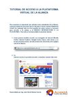 Tutorial de Acceso a la Plataforma Virtual de la Alianza