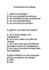cuestionario de trabajo