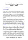 Autism And Children - Aggression in Autistic Children