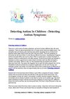 Detecting Autism In Children - Detecting Autism Symptoms