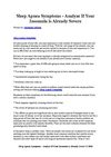 Sleep Apnea Symptoms - Analyze If Your Insomnia is Already Severe