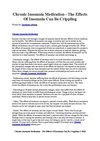Chronic Insomnia Medication - The Effects Of Insomnia Can Be Crippling