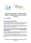 Teaching Social Skills To Children With Autism - Teaching Them to Be a Man Or Woman
