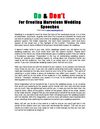 Do & Don't When Creating a Wedding Speech