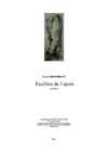 Feuillets de l'après [Poèmes]