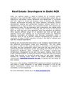 Real Estate Developers in Delhi NCR