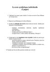 La note de synthèse individuelle