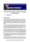 Treatment For Tinitus - All About Tinnitus and Treatment