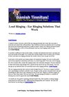 Loud Ringing - Ear Ringing Solutions That Work