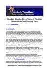 Blocked Ringing Ears - Natural Tinnitus Remedies to Beat Ringing Ears
