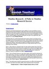 Tinnitus Research - 4 Paths to Tinnitus Research Success