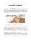10 SEO Tips to Improve Your Local Business