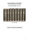 Livres anciens et modernes 29-05-2010 