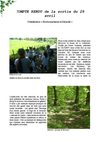 Compte rendu de la sortie du 28 avril