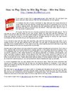 How to Play Slots to Win Big Prizes - Win the Slots