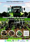 Démonstration de matériel de désherbage mécanique du maïs