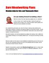 Barn Woodworking Plans - Membership for this and Thousands More