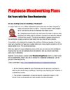 Playhouse Woodworking Plans- Get Yours With One Time Membership