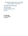 PROYECTO URBANISMO DE VIVIENDAS 