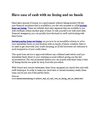 Have ease of cash with no faxing and no hassle