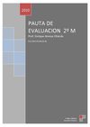 Pautas de evaluación 2º M