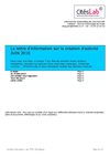 La Lettre d'information sur la création (juin 2010)