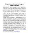 Companies are Looking for Gurgaon Property in India
