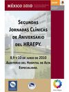 Segundas Jornadas Clínicas de Aniversario del HRAEPY