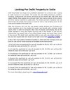 Looking For Delhi Property in India