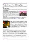 South African Travel Safety Tips