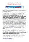 Google versus Yahoo