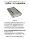Macally PHR 100AC FireWireUSB 20 35 Inch ATA Hard Drive Enclosure - Worthy Product