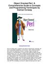 Object Oriented Perl A Comprehensive Guide to Concepts and Programming Techniques by Damian Conway - The First Useful...