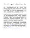 Now NCR Property in India is Favorable