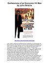 Confessions of an Economic Hit Man by John Perkins - Global Empire Through A Far More Subtle Manner